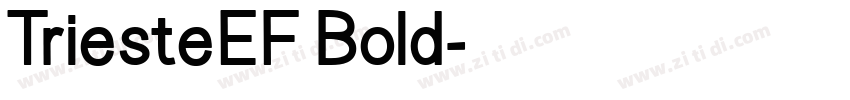TriesteEF Bold字体转换
